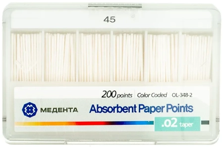 Бумажные штифты 02 №45 200шт/уп (МЕТА) 