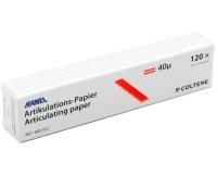 артикуляционная бумага hanel 40 мкм красная i форма 120 шт/уп coltene