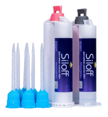 Десневая маска Силофф / SILOFF 40M мягкая 2x50 мл + 20 смесительных наконечников КрасТехноМед