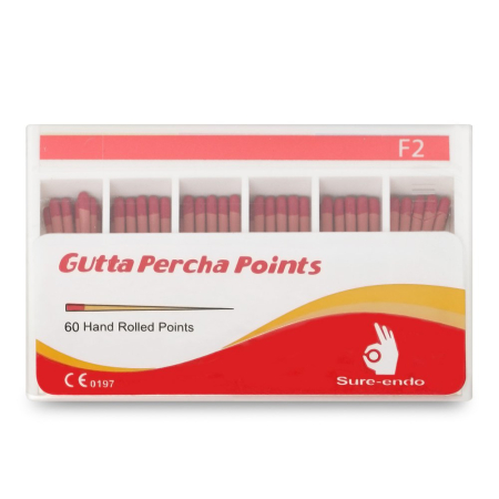 Гуттаперчевые штифты, 60шт., №F2, Sure-Endo