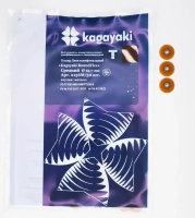 полир диск шлифовальный kagayaki roundflex средний т (корич) d 12.7мм  50шт (втулка металл)