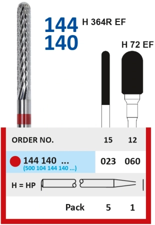 144140060 Фреза твс - цилиндр - 060 красный насечка крестообразная мелкая. мет. сплавы пластмасса
