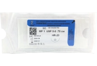 унифлекс - мононить поливинилиденфторидная синяя, l=75см, usp 5-0, hr-20, "линтекс"