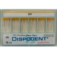 штифты бумажные абсорбирующие 06 №20 (100 шт) dispodent