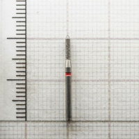 fg129c012 бор алмазный fg - цилиндр остроконечный - 012 красный horico