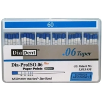 бумажные штифты - конусность 06 - №60 - 100 штук, diadent