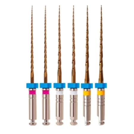 MultiTaper Files Gold 25мм, WP 21, ассорти 10-20, машинные файлы (6 шт) Eurofile