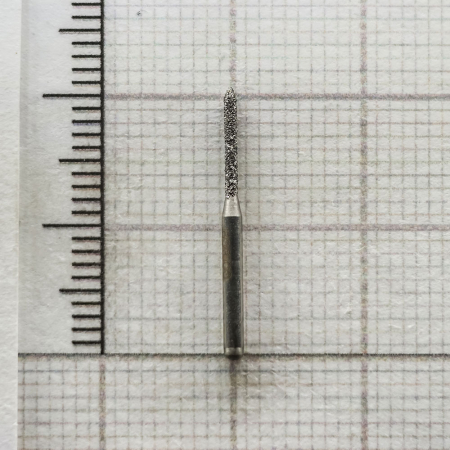 fg130010 бор алмазный fg - цилиндр остроконечный - 010 серый horico