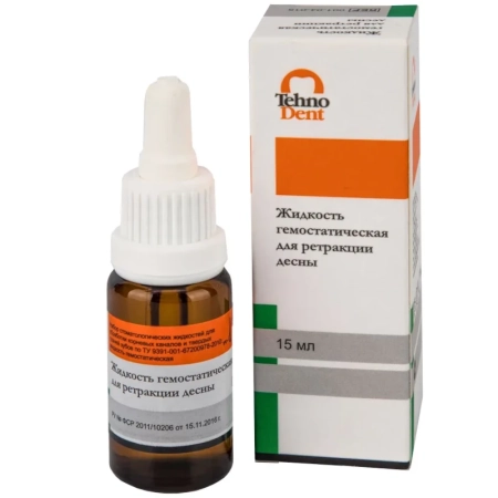 Жидкость гемостатическая для ретракции десны (15 мл) ТехноДент