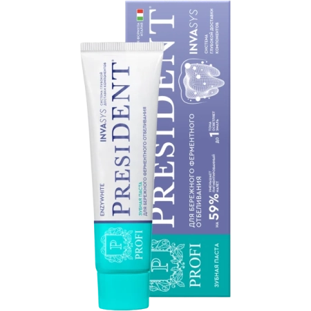 Зубная паста PRESIDENT® PROFI ENZYWHITE, 90 г