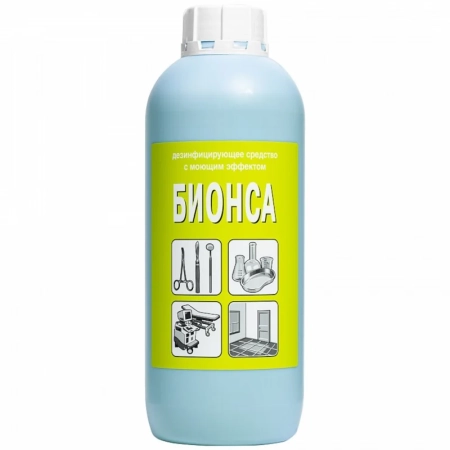 Бионса - дезинфицирующее средство с моющим и дезодорирующим эффектом концентрат 1л БОЗОН (ТК=10шт)