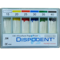 штифты бумажные абсорбирующие 04 №15-40 (100 шт) dispodent