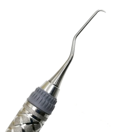 кюрета gracey #1/2 mf, для фронтальных зубов, серый, ручка №9, hu-friedy