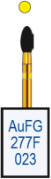aufg277f023 бор алмазный fg - олива закругленная - 023 желтый horico