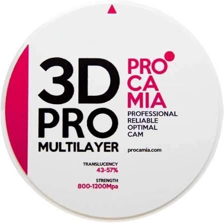 Циркониевый диск Procamia 3D PRO Multilayer 98*22 A2