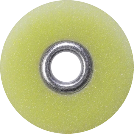 полир диск "kagayaki hot" тонкий (желтый) d=10мм, 40 шт