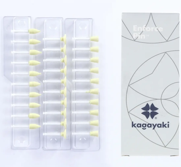 набор полиров "kagayaki enforce pin" (пуля,диск,чашка) - жёлтые (уретан), µ 32, уп/30шт