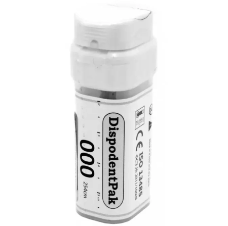 Нить для ретракции десны DispodentPak №000 без пропитки 254 см