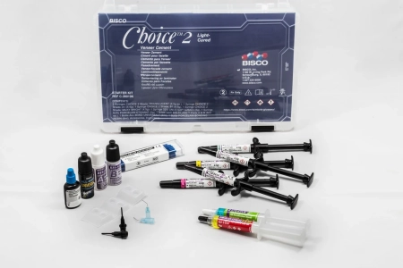 choice2 veneer cement kit c abu - светоотверждаемый цемент для фиксации виниров, 5шпр*4.5г, bisco