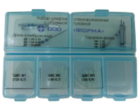 штифты стекловолоконные с объёмной головкой, серия m, набор: 18 штифтов + 6 дрилей (форма)