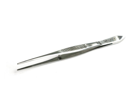 Пинцет прямой, тонкий, с фиксатором, 10 см GRAEFE, Legrin