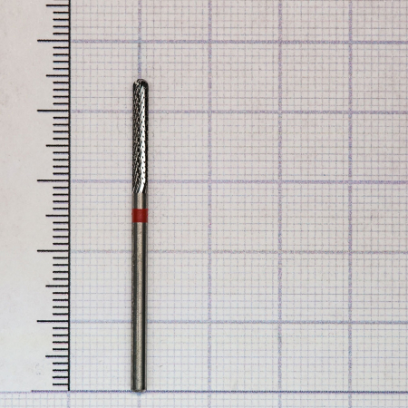 144140023 фреза твс - цилиндр - 023 красный насечка крестообразная мелкая. мет. сплавы пластмасса