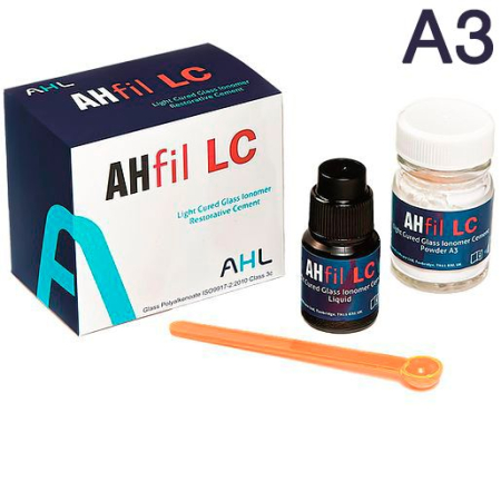 AHfil LC - цемент стеклоимномерный, цвет: А3 (15г + 6мл), AHL