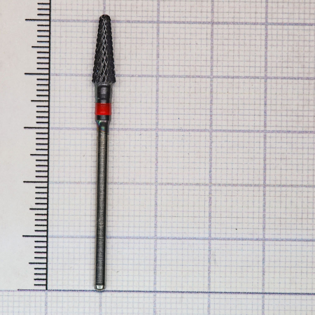 S194140045 Фреза твс - конус - 045 красный насечка крестообразная мелкая. мет. сплавы пластмасса   H