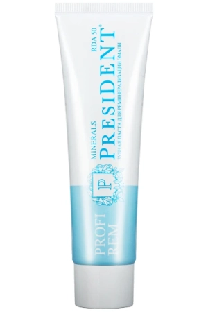 зубная паста president® profi rem "minerals" 50 мл