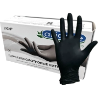 перчатки нитриловые alliance р-р: l черные 3.5 г, 50 пар