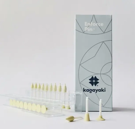 набор полиров "kagayaki enforce pin" (пуля,диск,чашка) - жёлтые (уретан), µ 32, уп/30шт