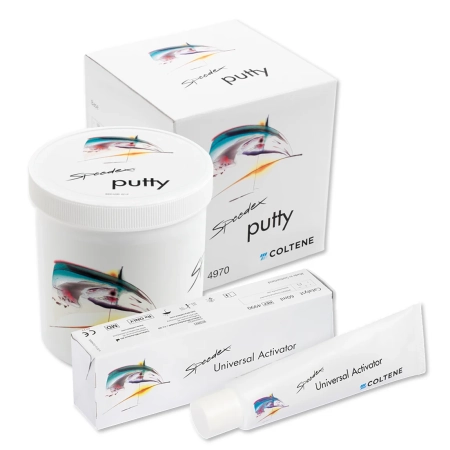 Спидекс набор: Speedex putty 4970 (910 мл) + Speedex activator 4990 (60 мл) Coltene