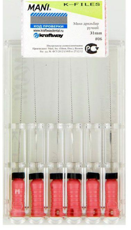 K-Files 31 мм, №06, 6шт (MANI)