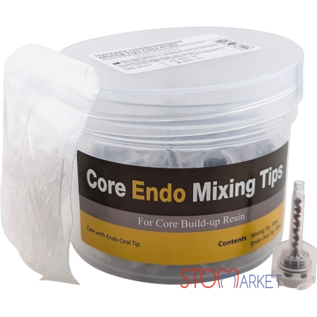 Канюли Core Endo Mixing Tips (коричневые) - 50 штук, для Core Build-up Resin, Spident