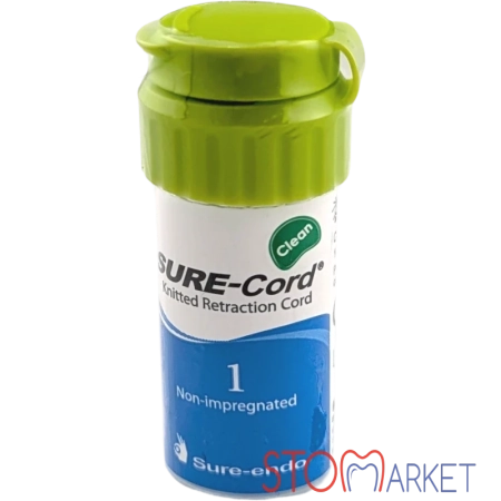 Нить ретракционная SURE-Cord Clean №1 - без пропитки, Sure-Endo