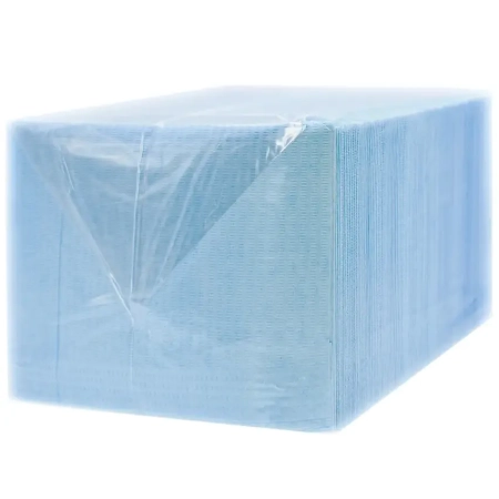 Салфетки нагрудные 2-х слойные "JNB" 33х45, Голубой, 400 шт