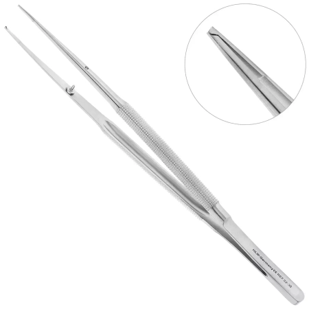 Микро-Пинцет Gomel хирургический прямой 18 см 22-30* HLW