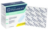 шипучие таблетки для очистки зубных протезов "president denture", 32шт