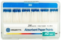 бумажные штифты 02 №30 200шт/уп (мета) 