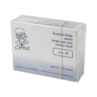 лезвие хирургическое "certus" стерильное 100шт/уп №23