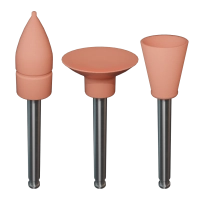 набор полиров "kagayaki ensmart pin" (диск, пуля, чашка - розовые (силикон)) µ 32, 30шт/уп