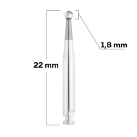 c1204018 бор твердосплавный - шар - 018  угловой наконечник  horico
