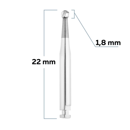 C1204018 Бор твердосплавный - шар - 018  угловой наконечник  HORICO