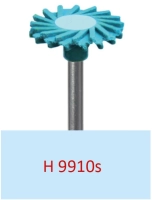 h9910s диск полировальный - синий с прорезями (грубая зернистость) - полировка керамики,  ø 14мм.,