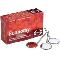 зеркало стоматологическое economy без увеличения №5 24 мм (12 шт) hahnenkratt