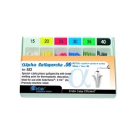 гуттаперчевые штифты альфа 06 №15-40, 60шт., vdw