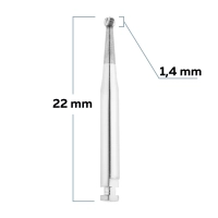 c1204014 бор твердосплавный - шар - 014  угловой наконечник  horico