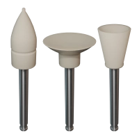 набор полиров "kagayaki ensmart pin" (диск, пуля, чашка - белые (силикон)) µ 125, 30шт/уп