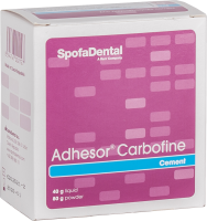 адгезор карбофайн - цинк-поликарбоксилатный цемент, 80г+40г., spofa
