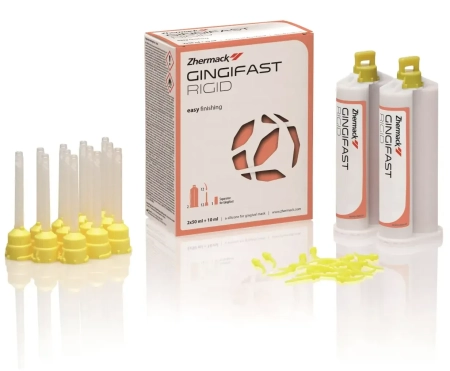 Джинджифаст Риджид (Gingifast Rigid) - А-силикон для создания десневых масок (2 по 50 мл) Zhermack